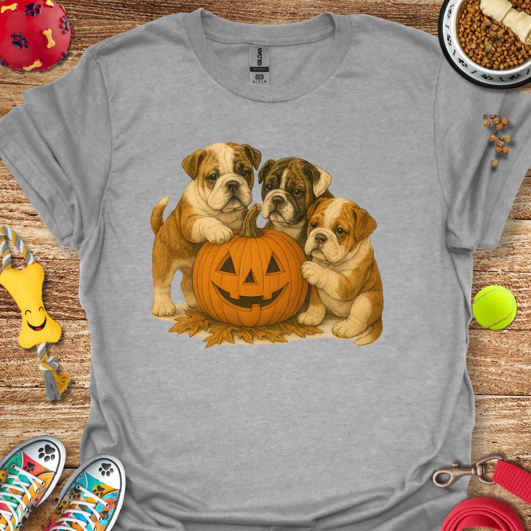Pumpkin Bulldog T-Shirt