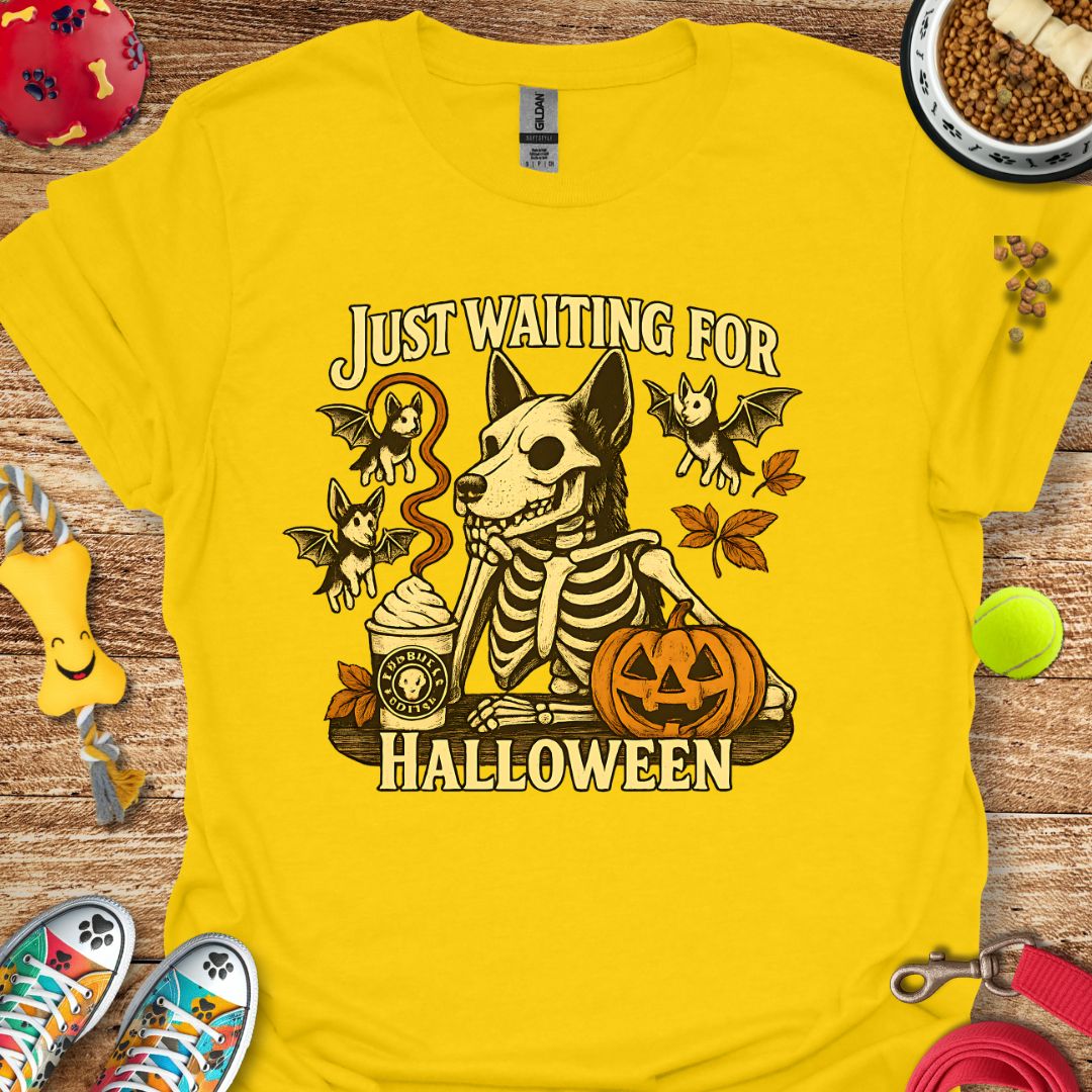 Just Waiting for Halloween German Shepherd T-Shirt