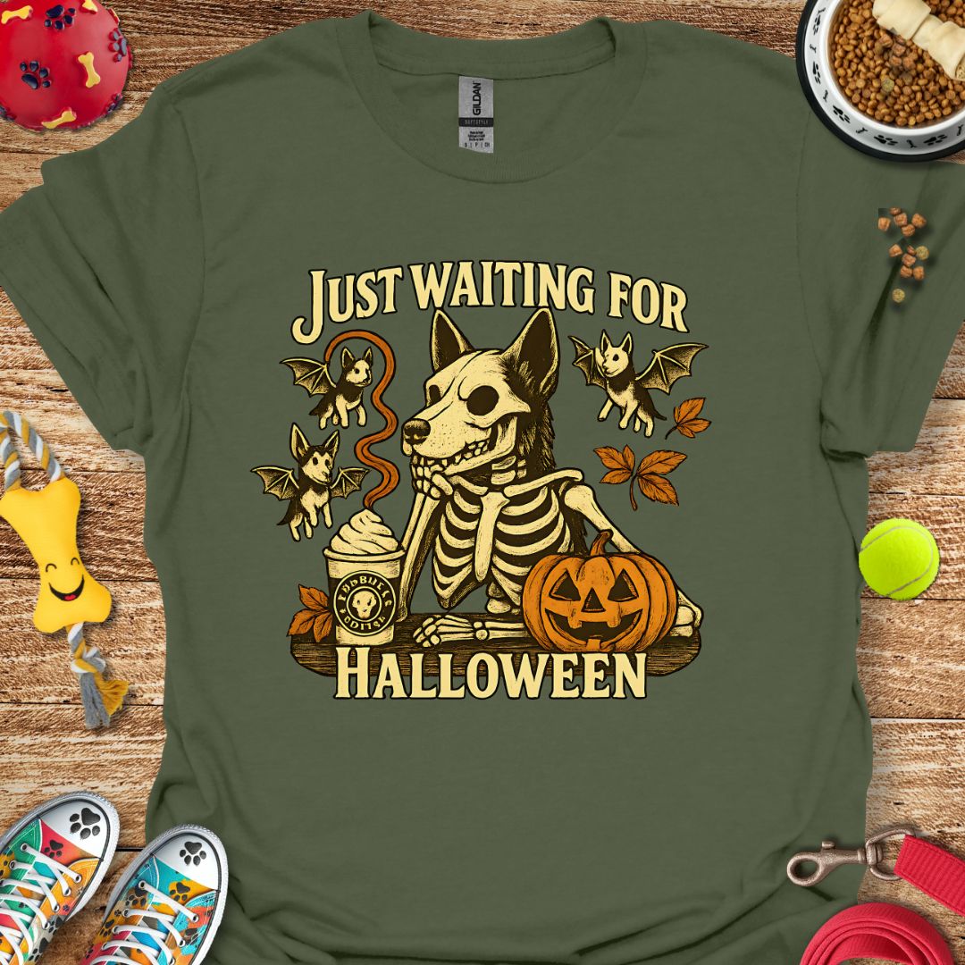 Just Waiting for Halloween German Shepherd T-Shirt