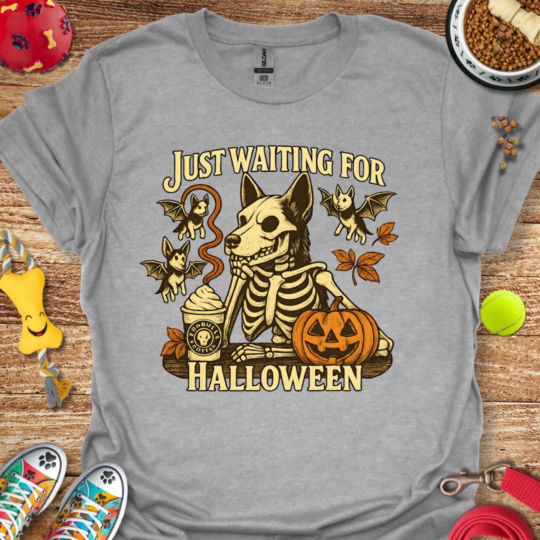 Just Waiting for Halloween German Shepherd T-Shirt