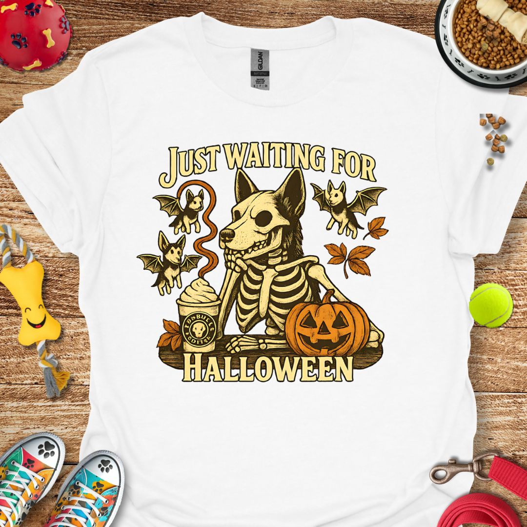Just Waiting for Halloween German Shepherd T-Shirt