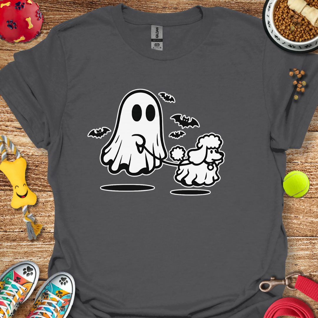 Ghost Walking Poodle T-Shirt