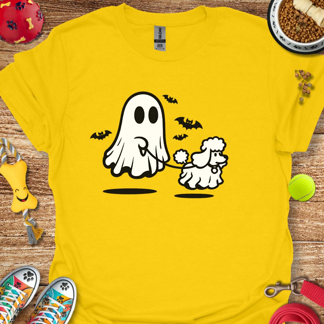 Ghost Walking Poodle T-Shirt