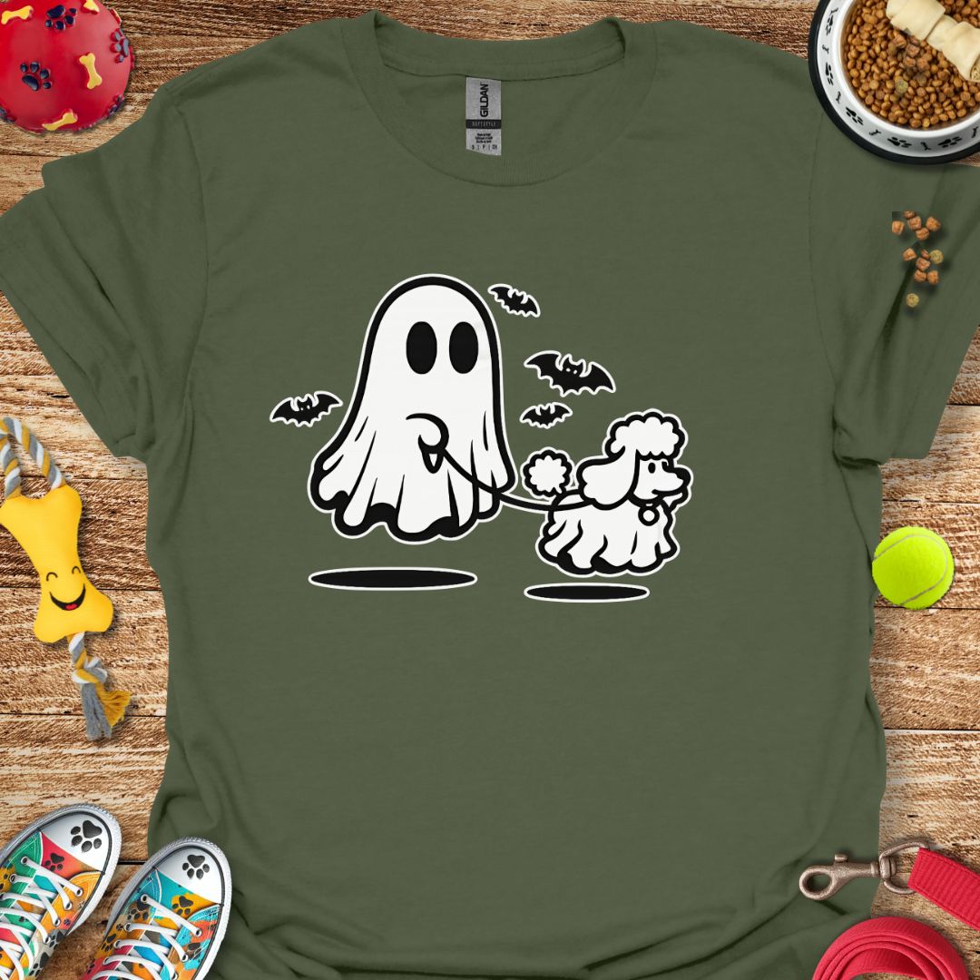 Ghost Walking Poodle T-Shirt