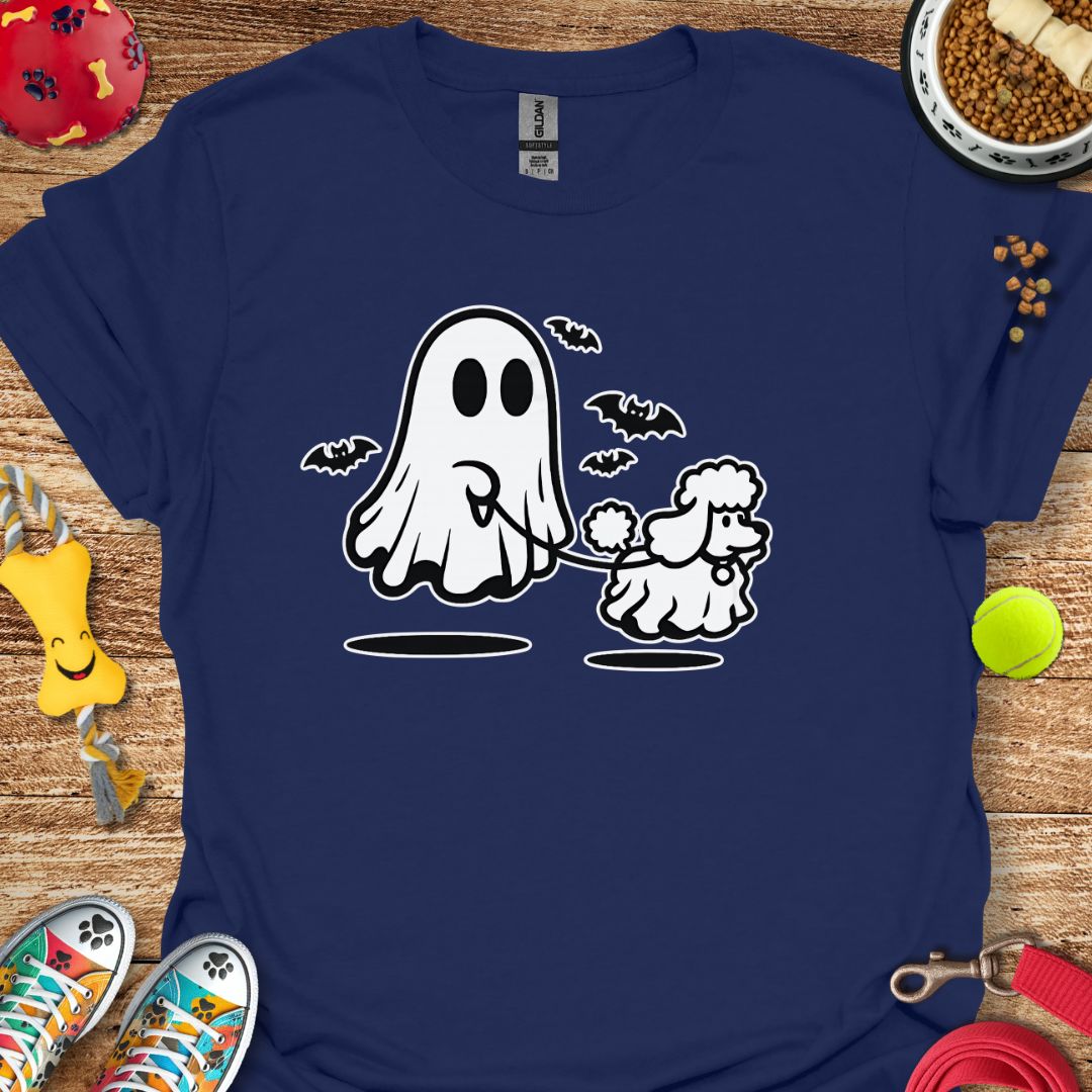 Ghost Walking Poodle T-Shirt
