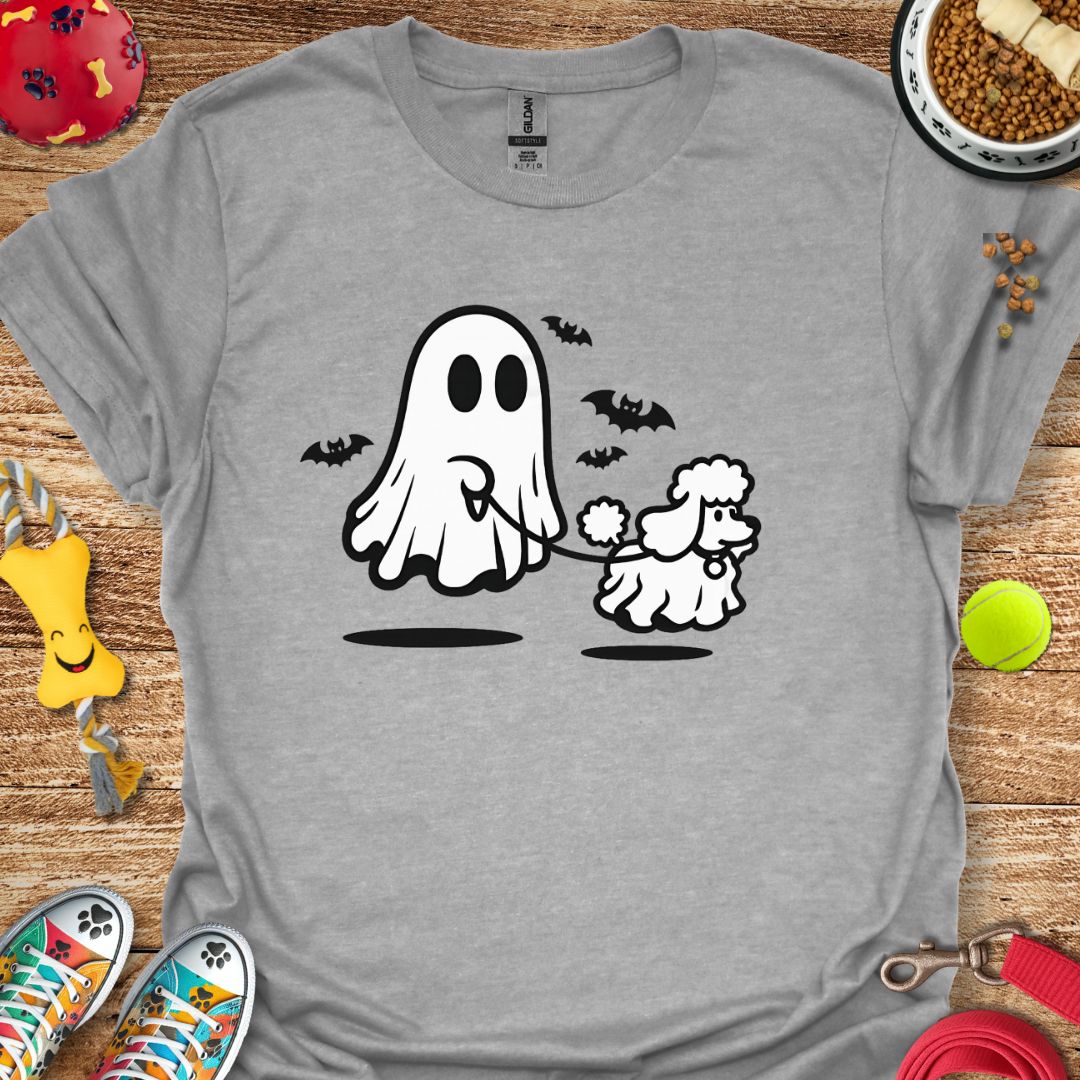 Ghost Walking Poodle T-Shirt