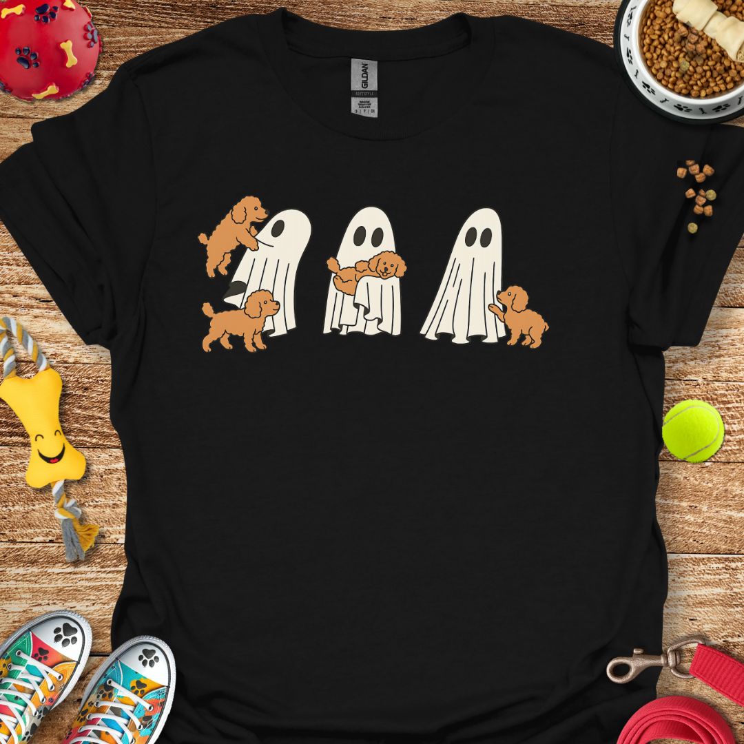 Ghost with Poodle Pups T-Shirt