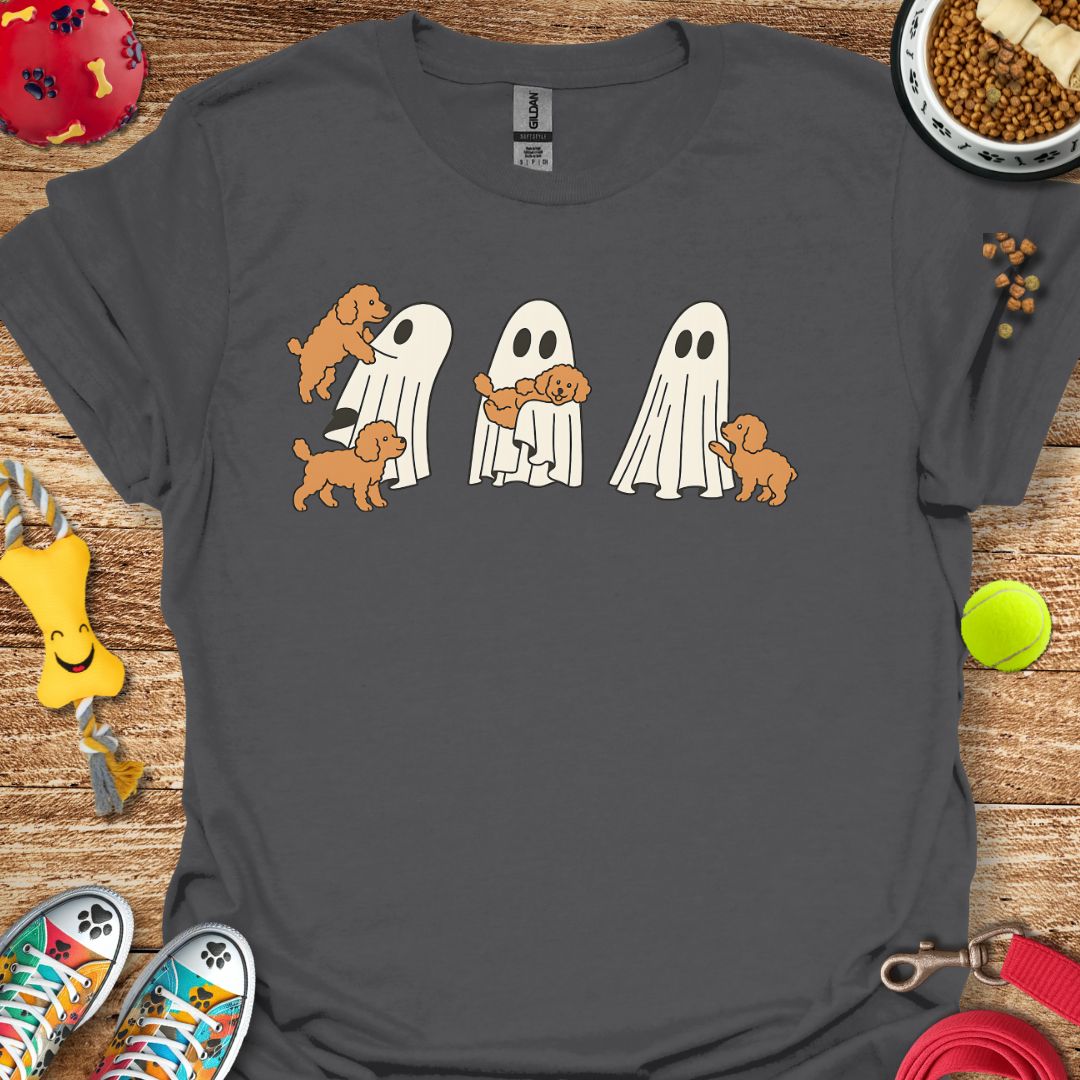 Ghost with Poodle Pups T-Shirt