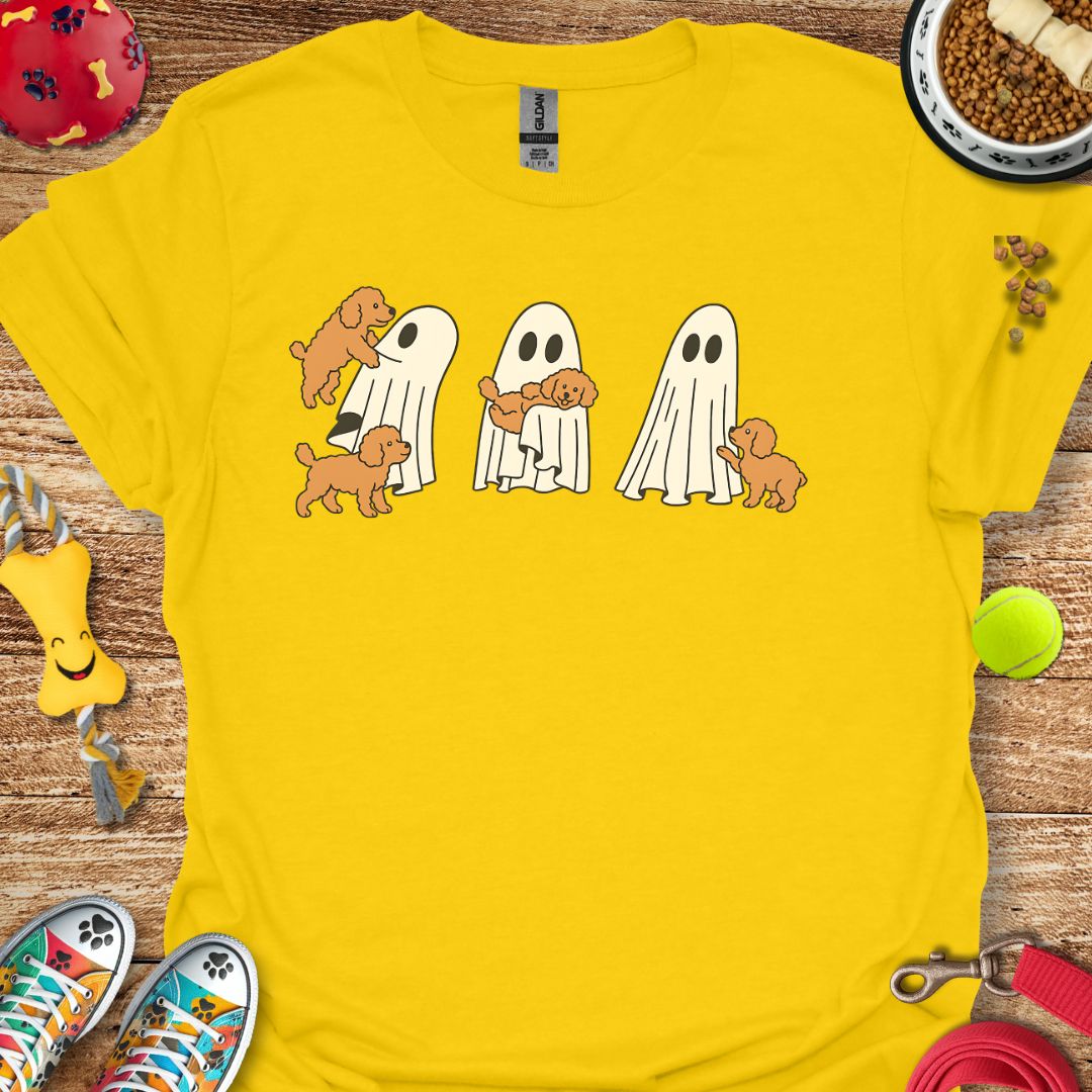 Ghost with Poodle Pups T-Shirt