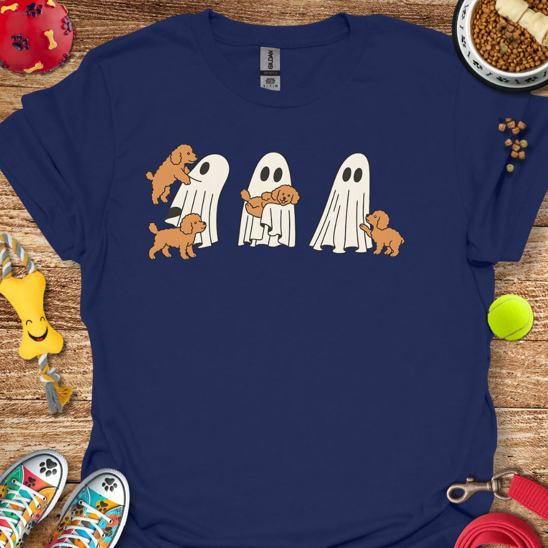 Ghost with Poodle Pups T-Shirt