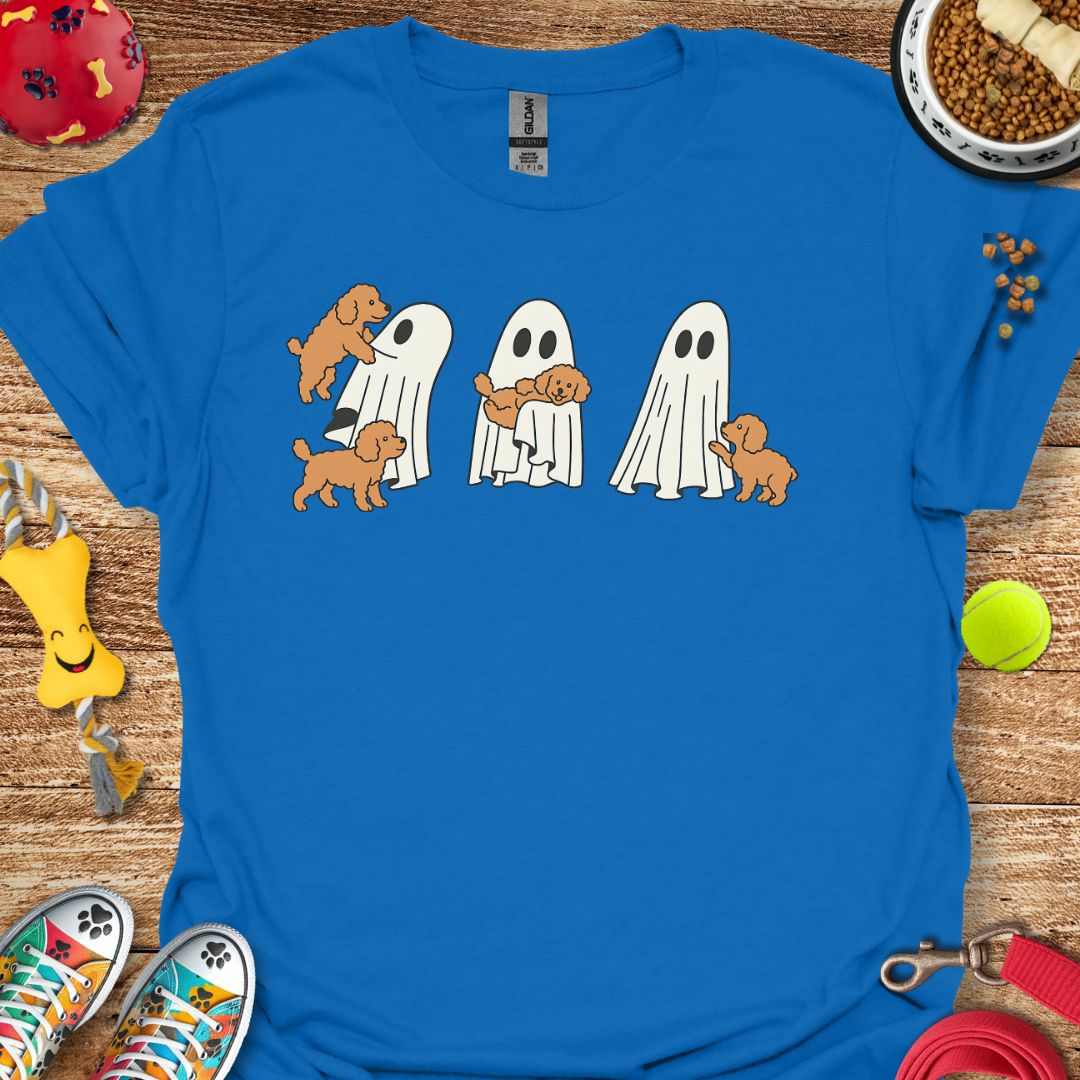 Ghost with Poodle Pups T-Shirt