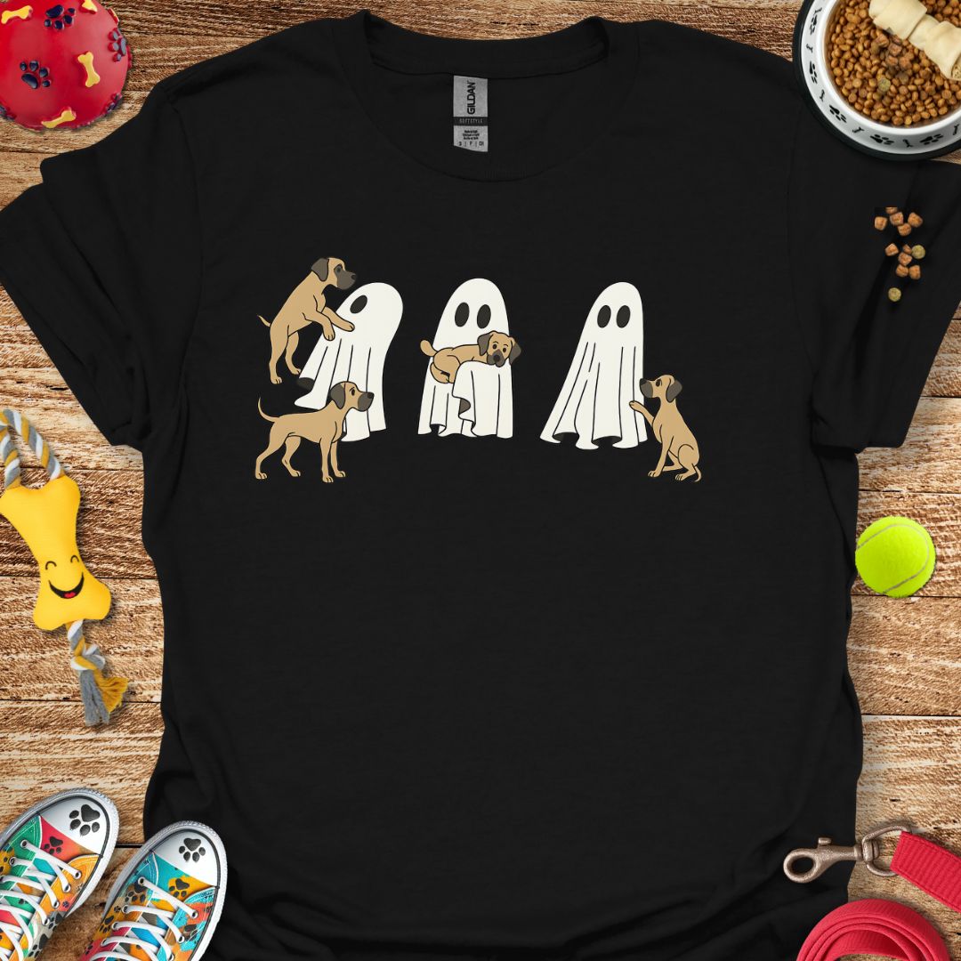Ghost with Great Dane Pups T-Shirt