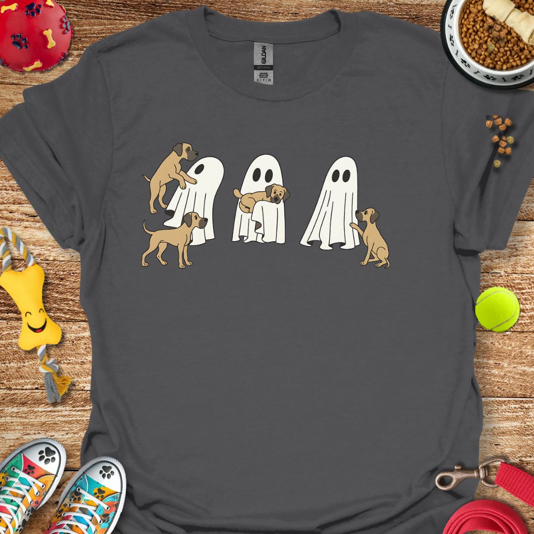 Ghost with Great Dane Pups T-Shirt