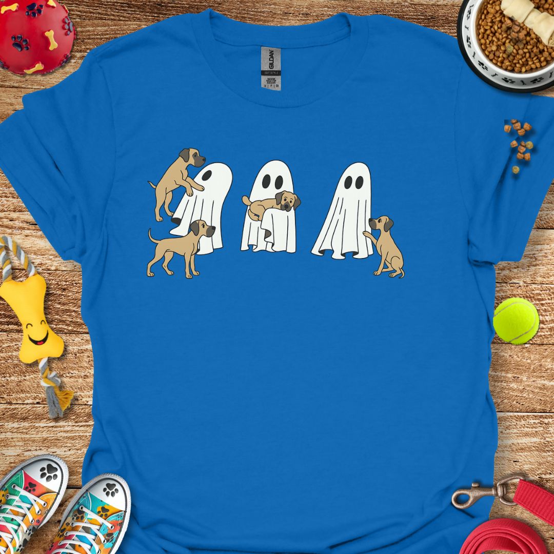 Ghost with Great Dane Pups T-Shirt