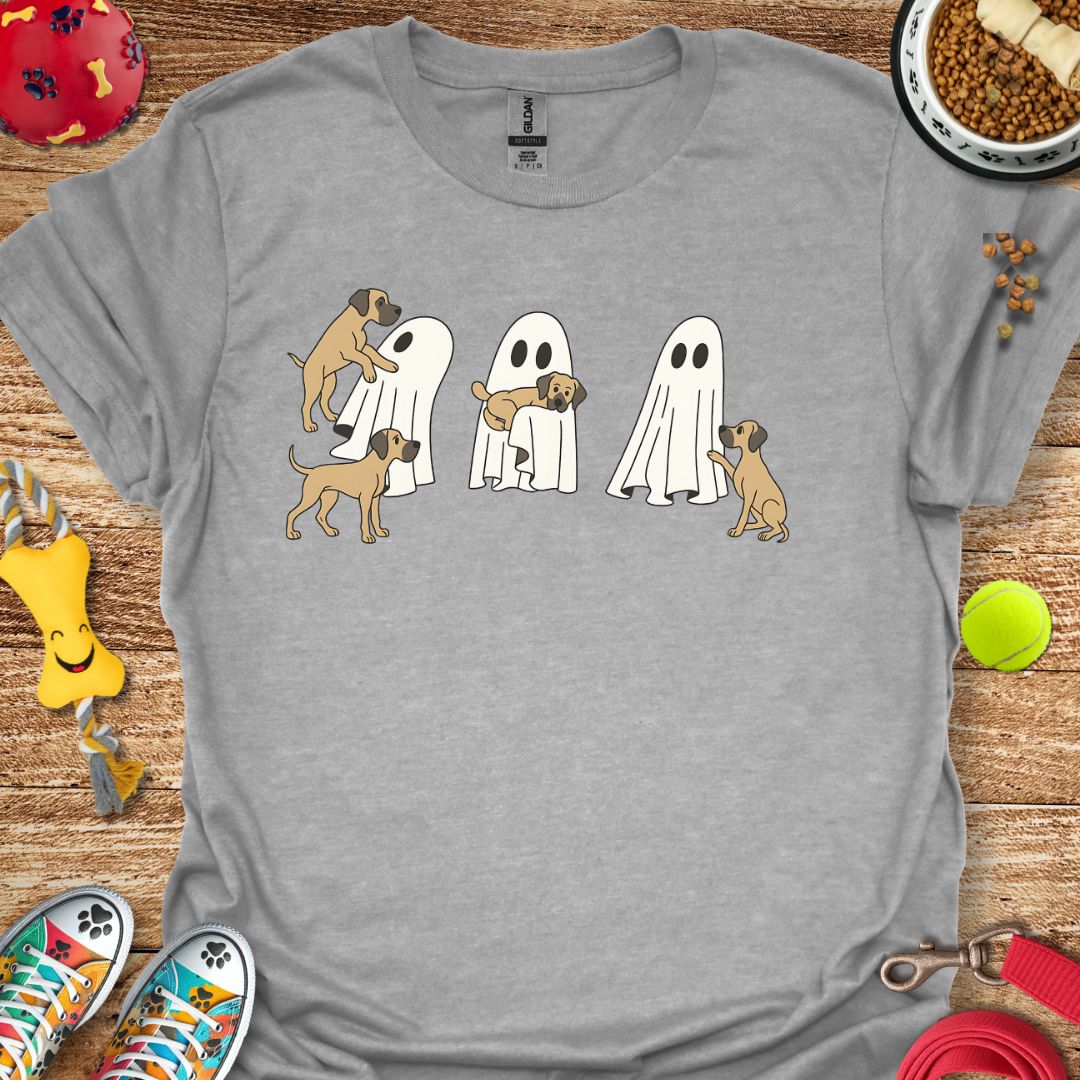 Ghost with Great Dane Pups T-Shirt