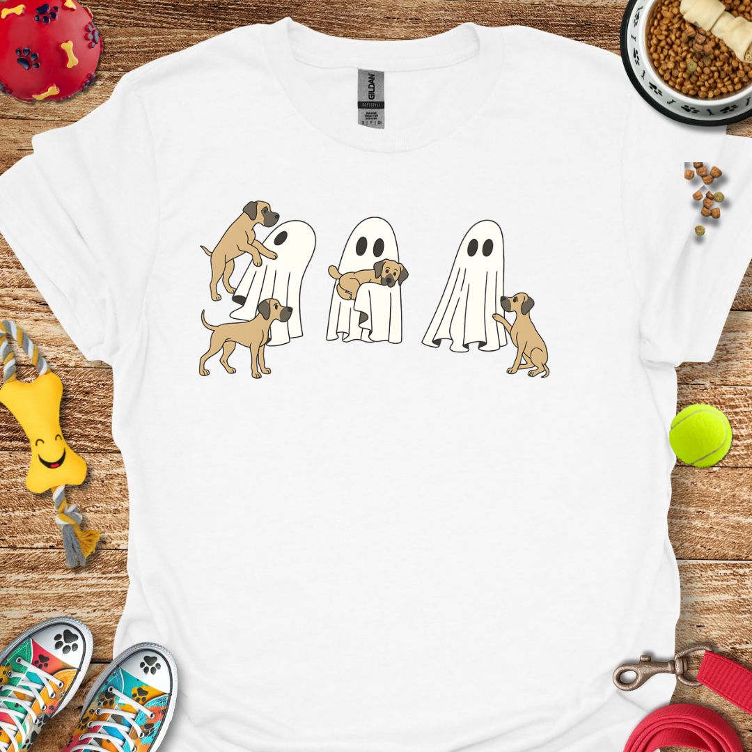 Ghost with Great Dane Pups T-Shirt