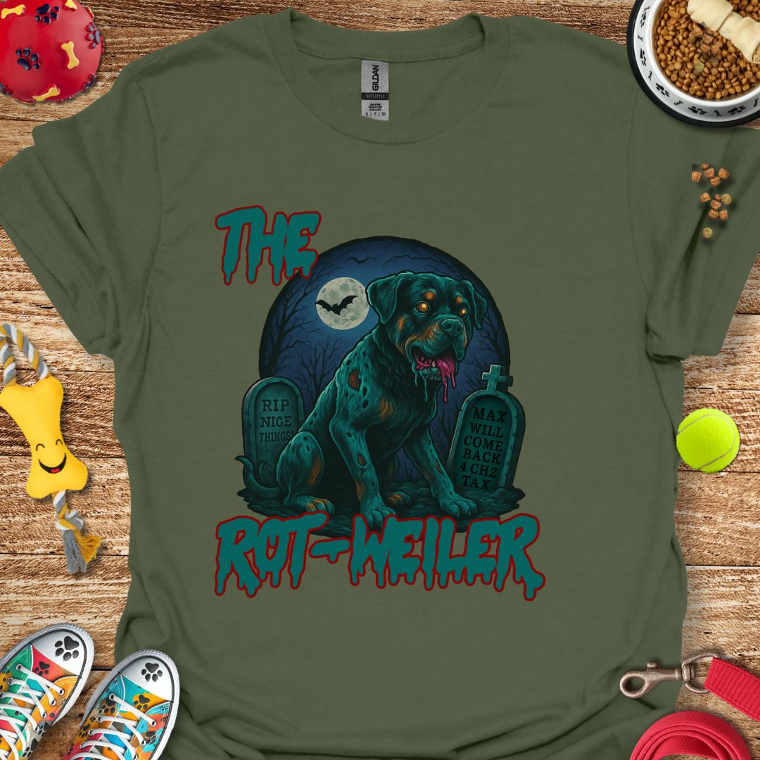 The Rot-Weiler Zombie (Rottie) T-Shirt