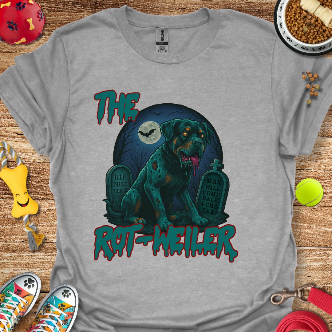 The Rot-Weiler Zombie (Rottie) T-Shirt