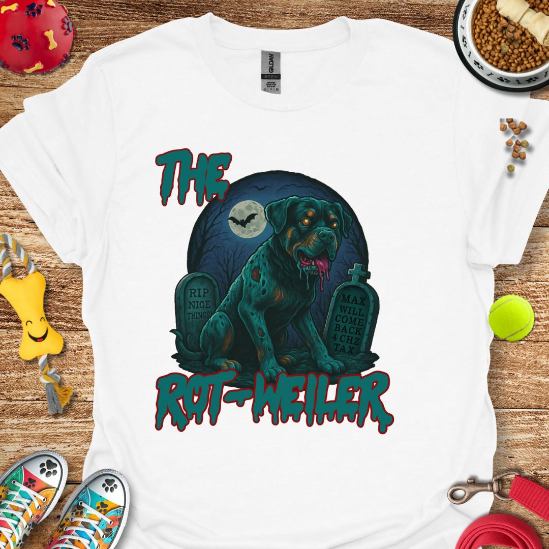 The Rot-Weiler Zombie (Rottie) T-Shirt