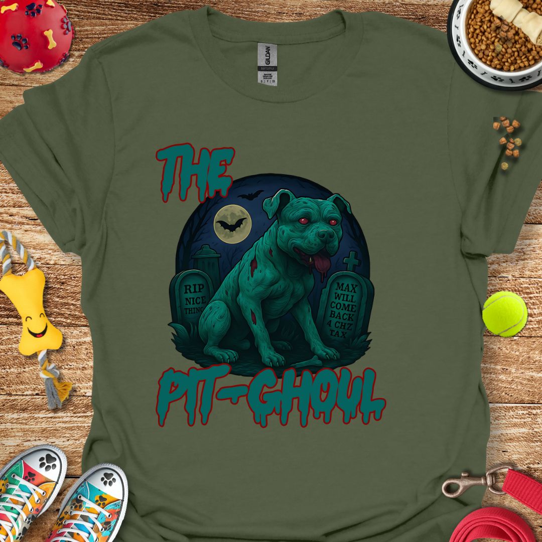 The Pit-Ghoul Zombie (Pitbull) T-Shirt