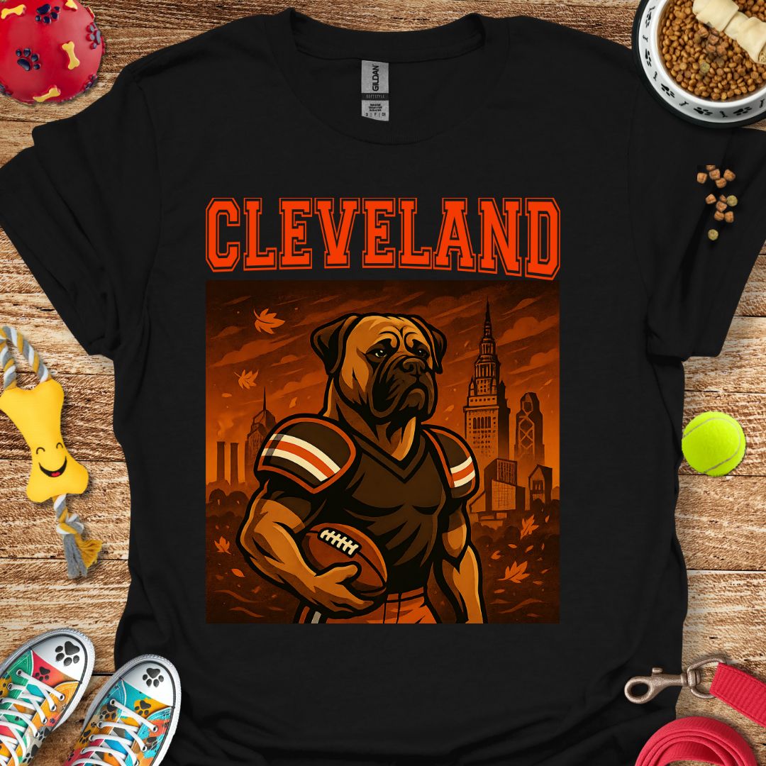 Cleveland Football Dog T-Shirt