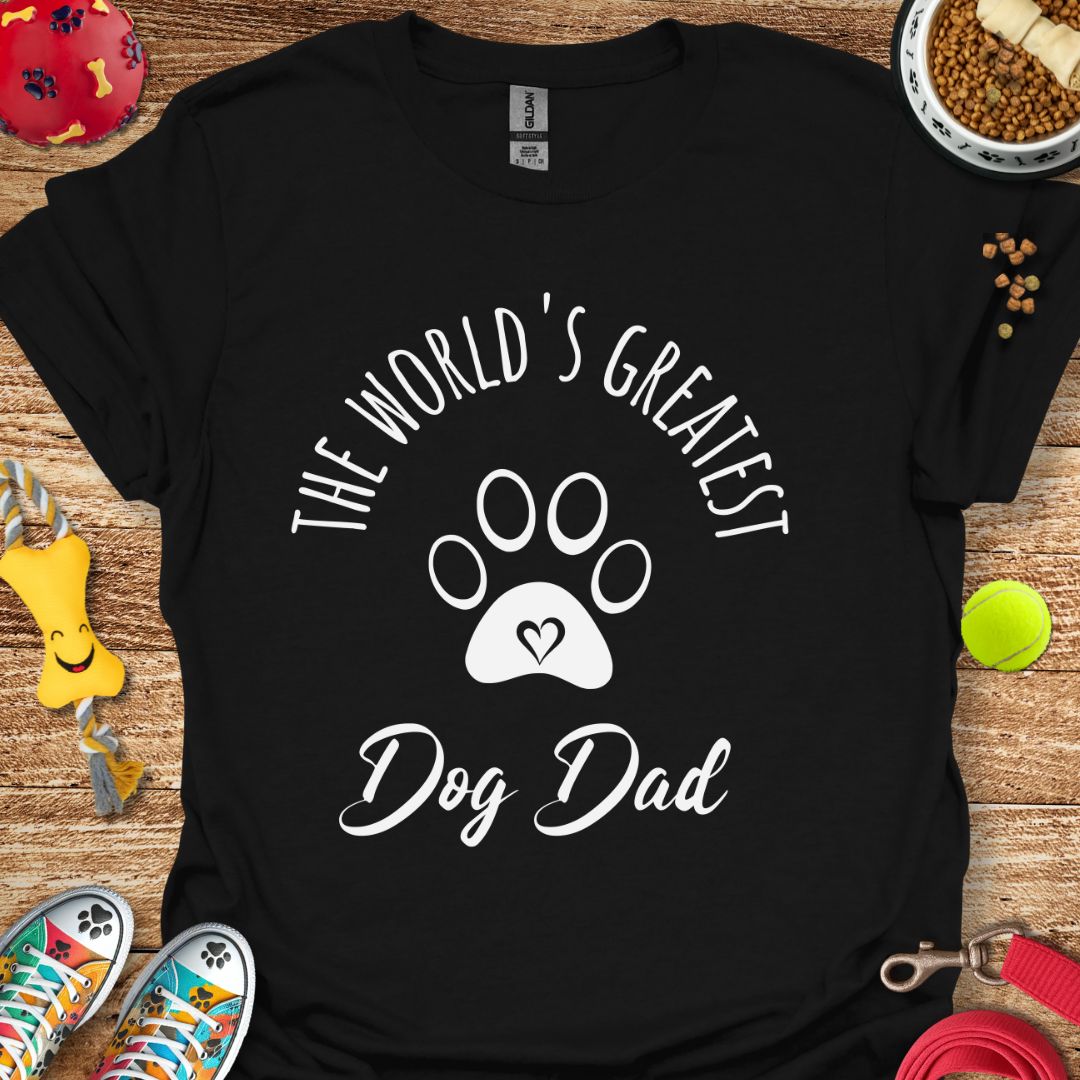 World's Greatest Dog Dad T-Shirt