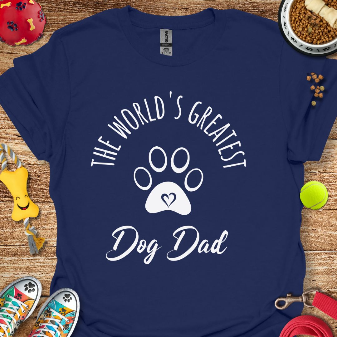 World's Greatest Dog Dad T-Shirt