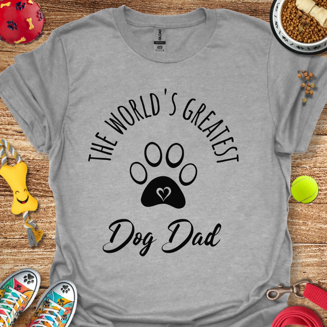 World's Greatest Dog Dad T-Shirt