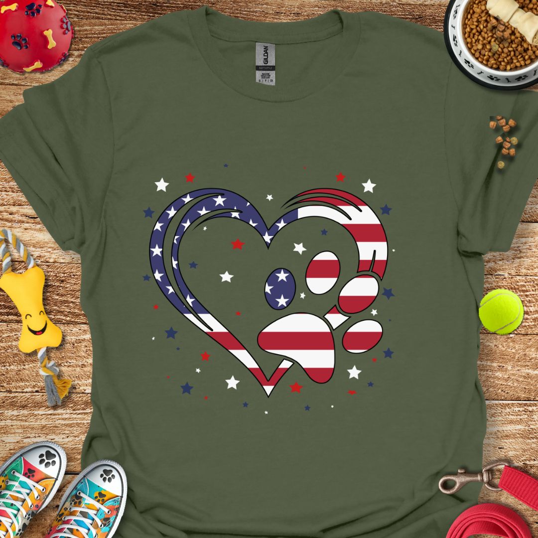 Patriotic Paw T-Shirt