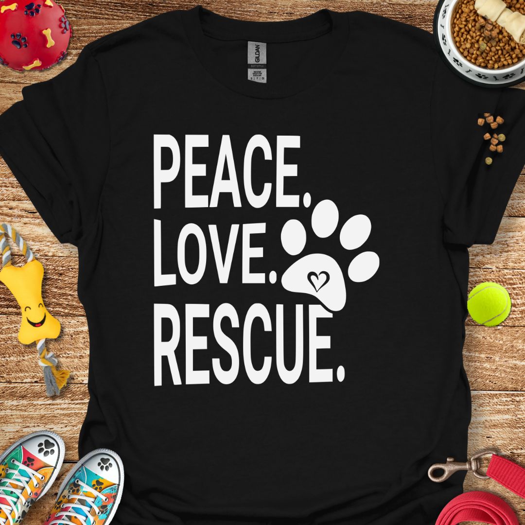 Peace Love Rescue T-Shirt