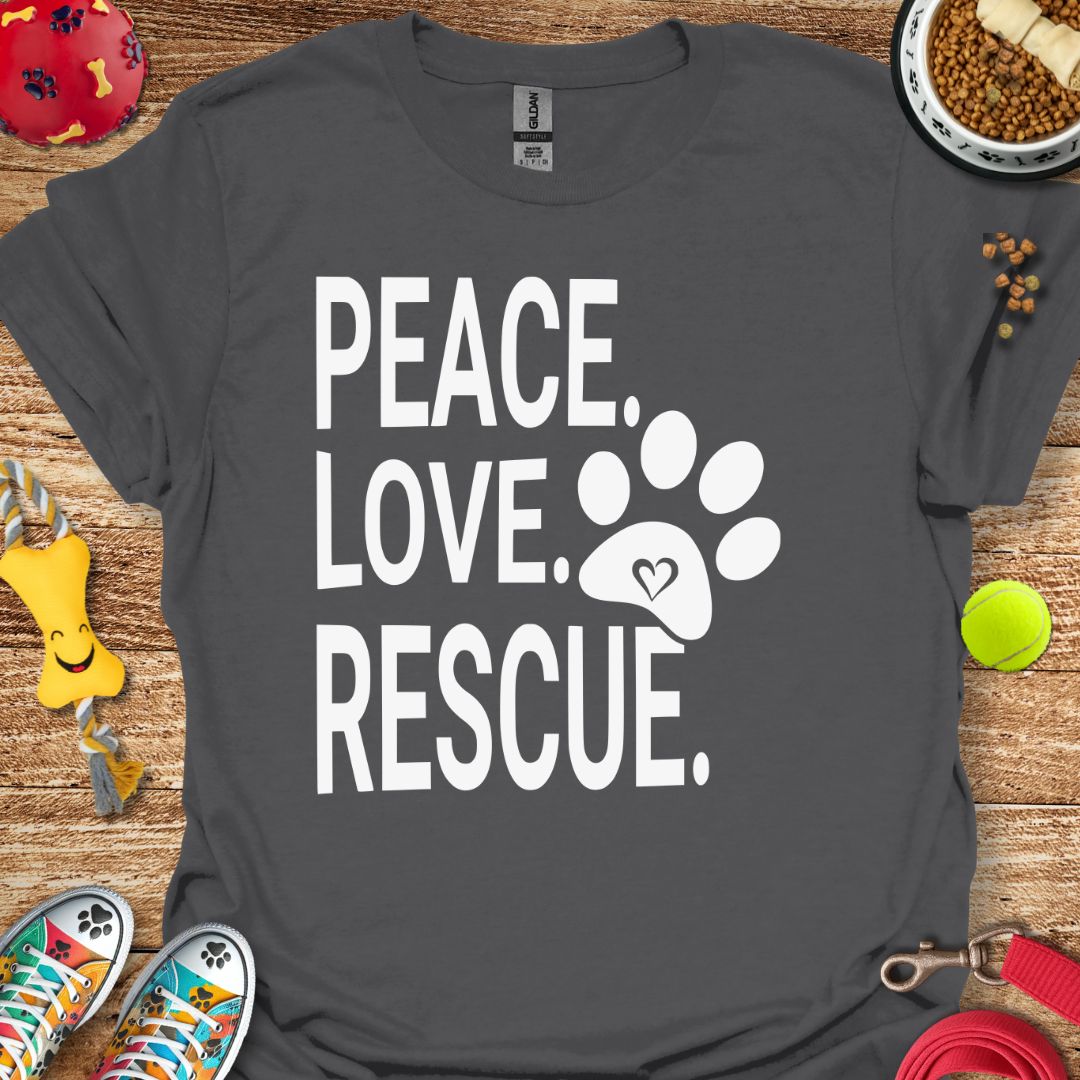 Peace Love Rescue T-Shirt