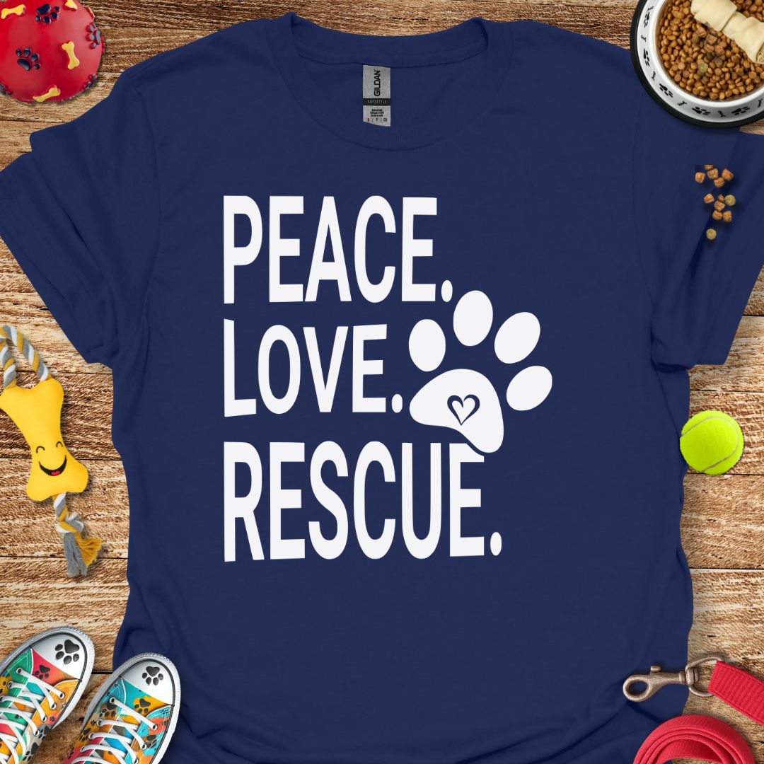 Peace Love Rescue T-Shirt