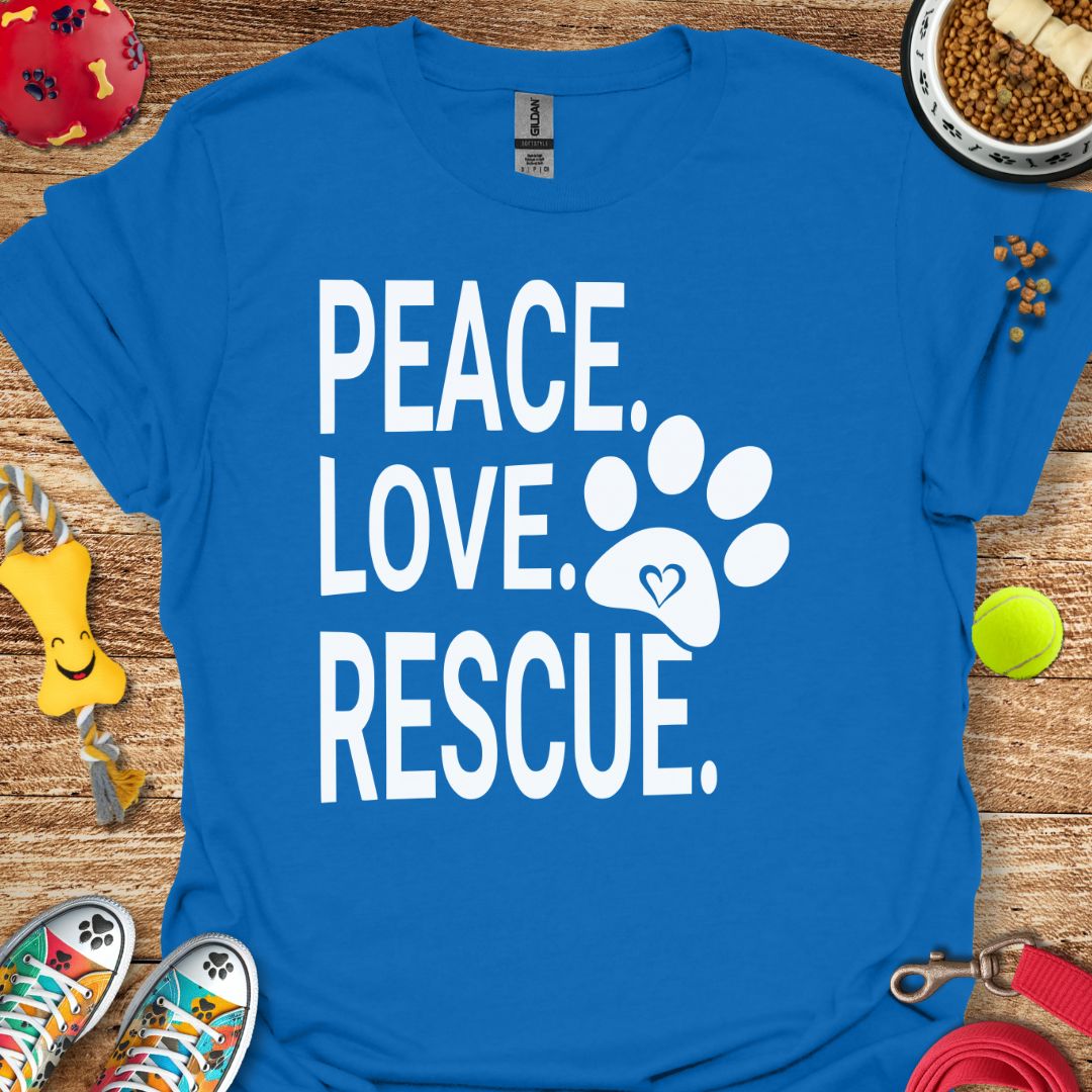 Peace Love Rescue T-Shirt