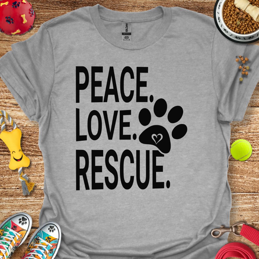 Peace Love Rescue T-Shirt