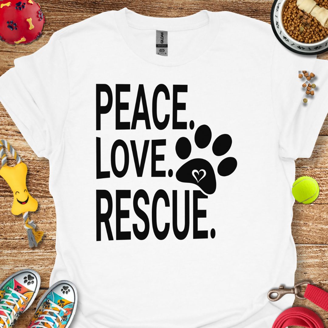 Peace Love Rescue T-Shirt