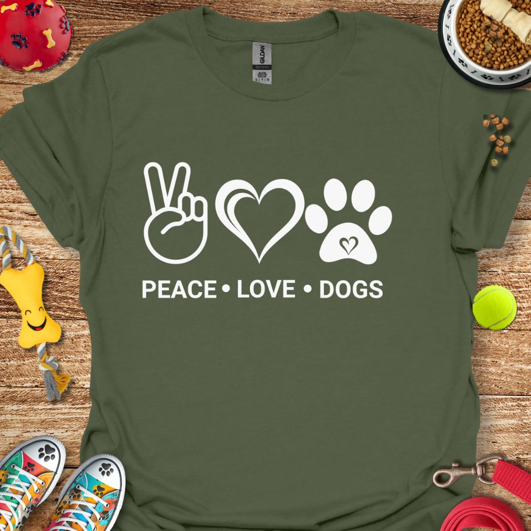 Peace Love Dogs T-Shirt
