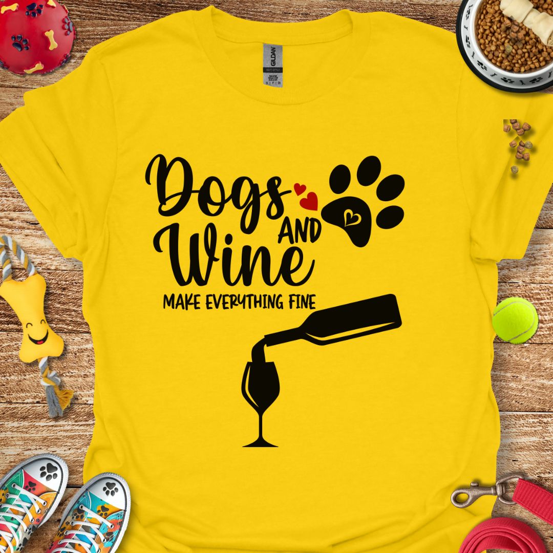 Dogs and Wine T-Shirt