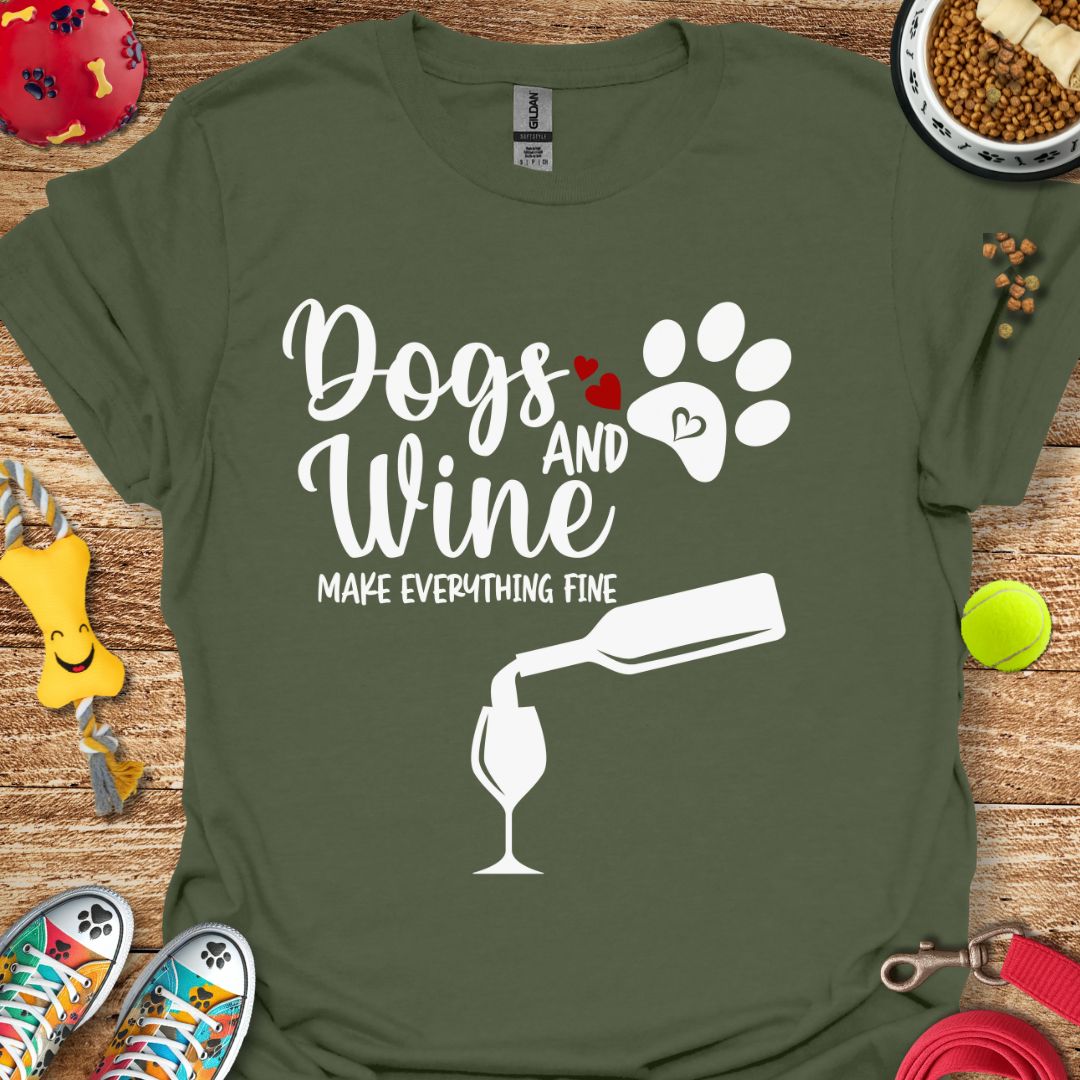 Dogs and Wine T-Shirt