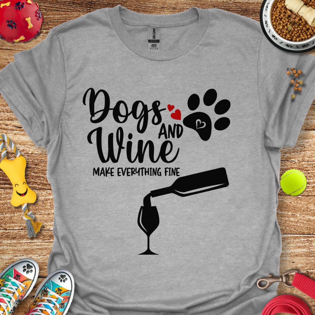 Dogs and Wine T-Shirt