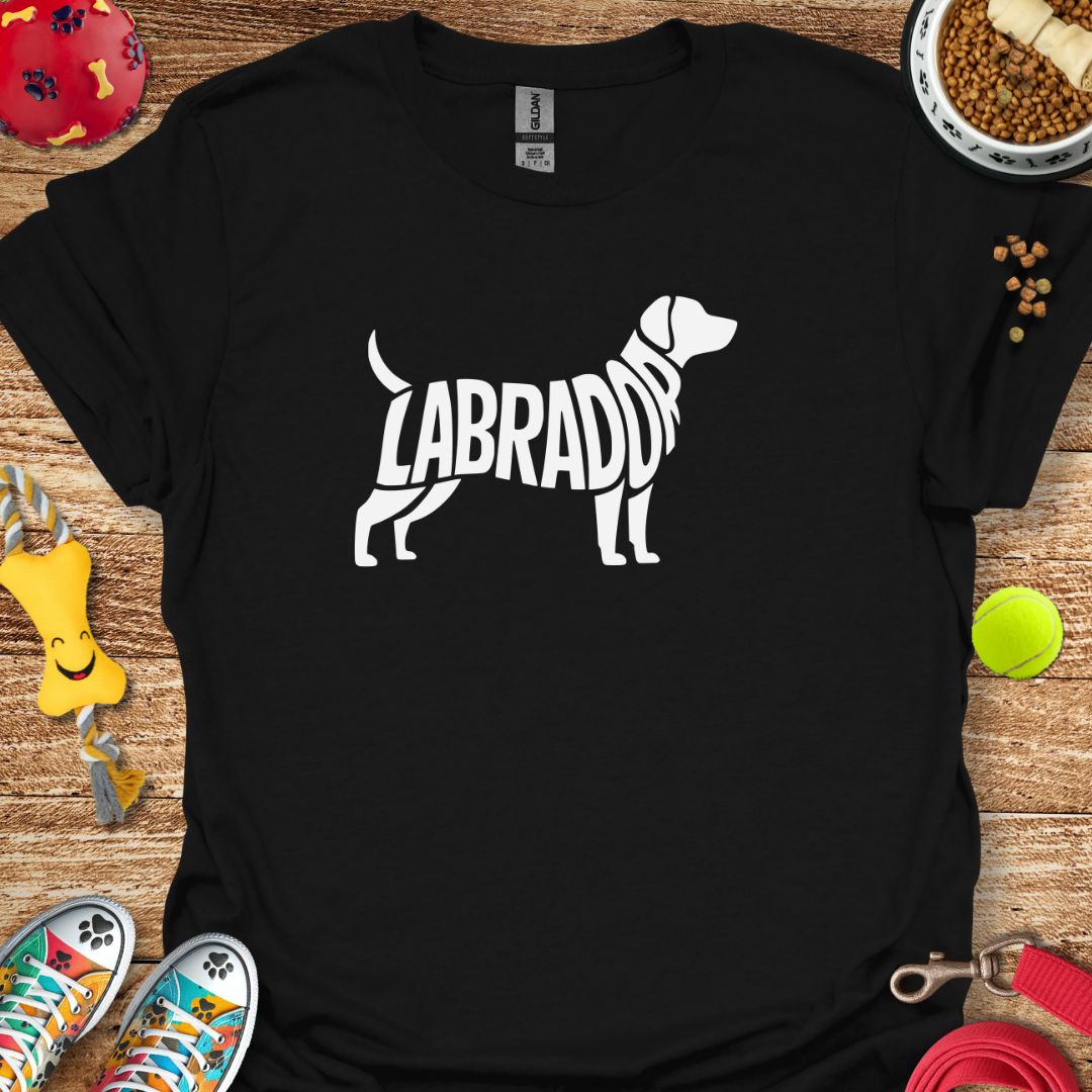 Labrador Silhouette Word T-Shirt