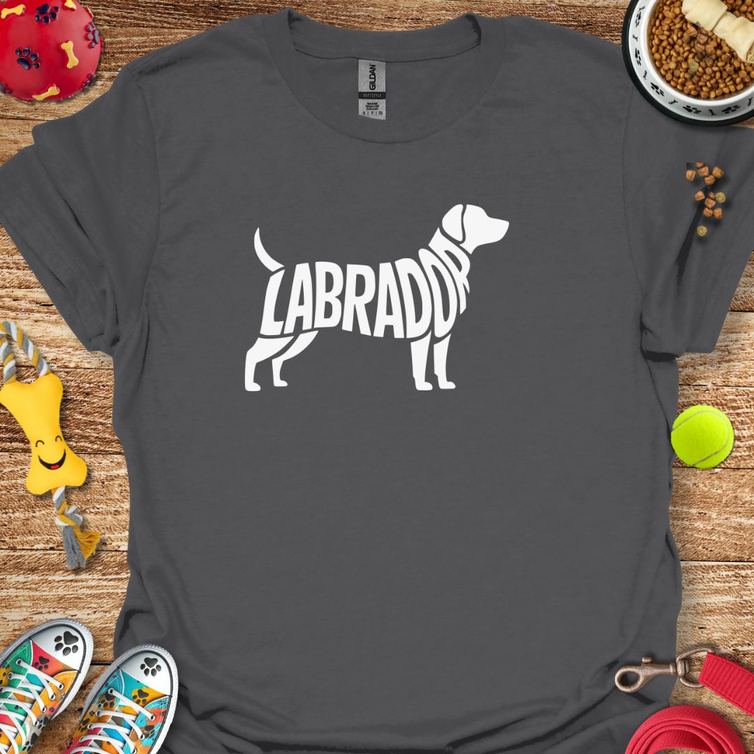 Labrador Silhouette Word T-Shirt
