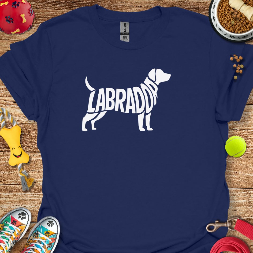 Labrador Silhouette Word T-Shirt
