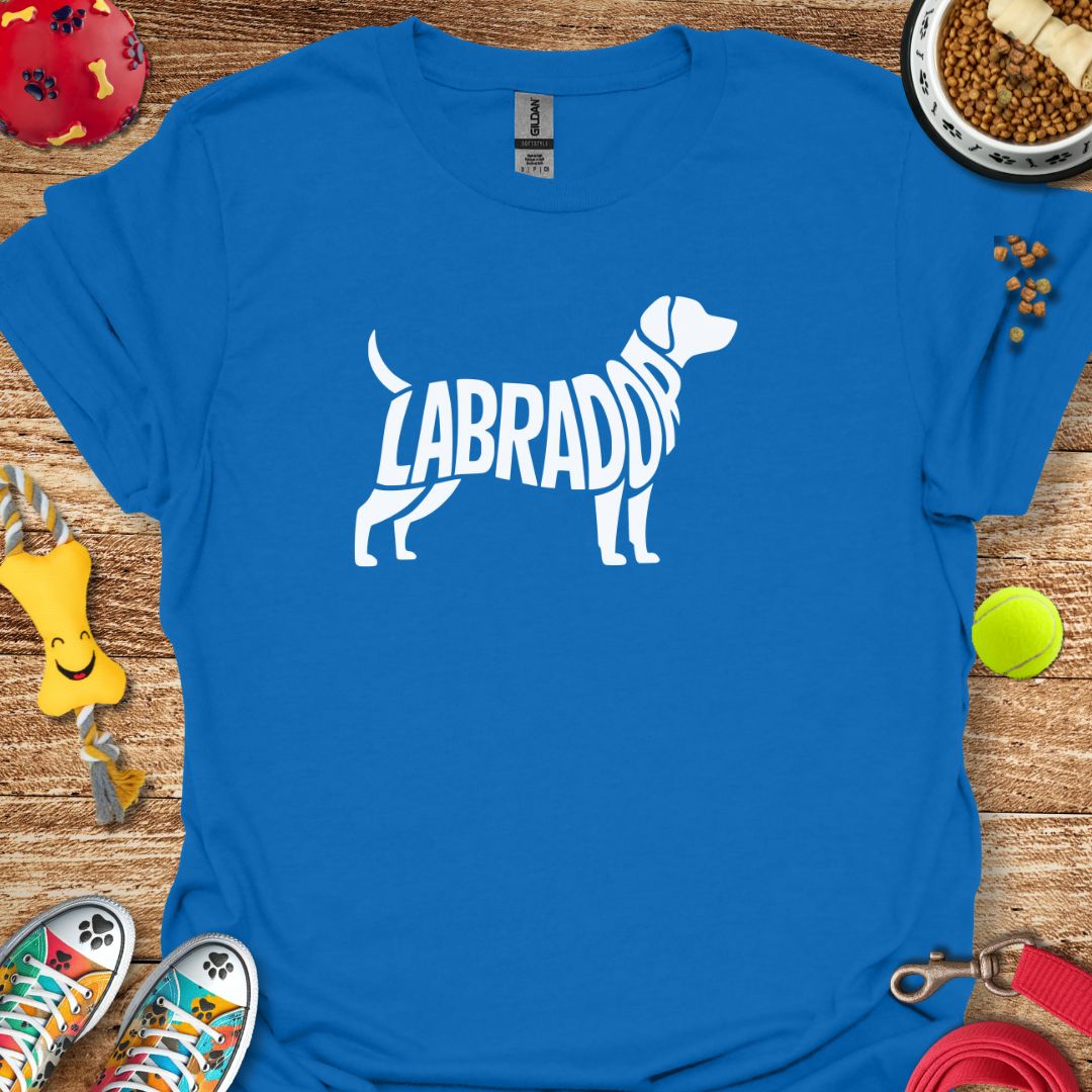 Labrador Silhouette Word T-Shirt