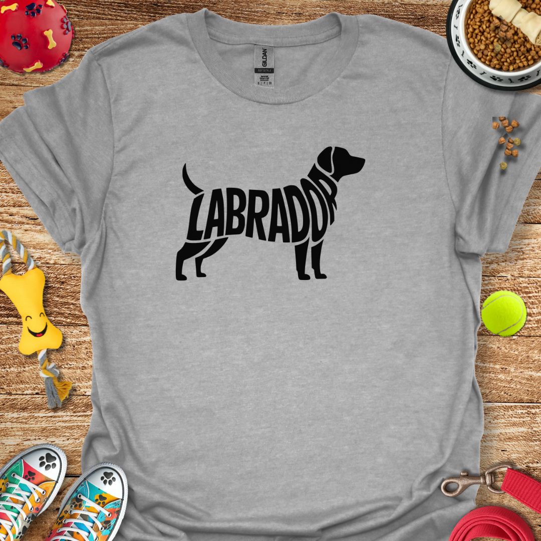 Labrador Silhouette Word T-Shirt