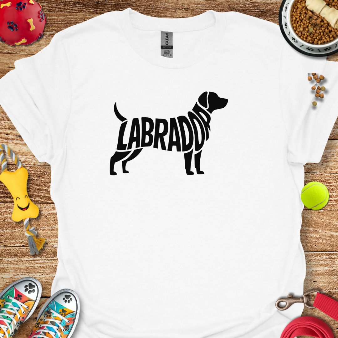 Labrador Silhouette Word T-Shirt