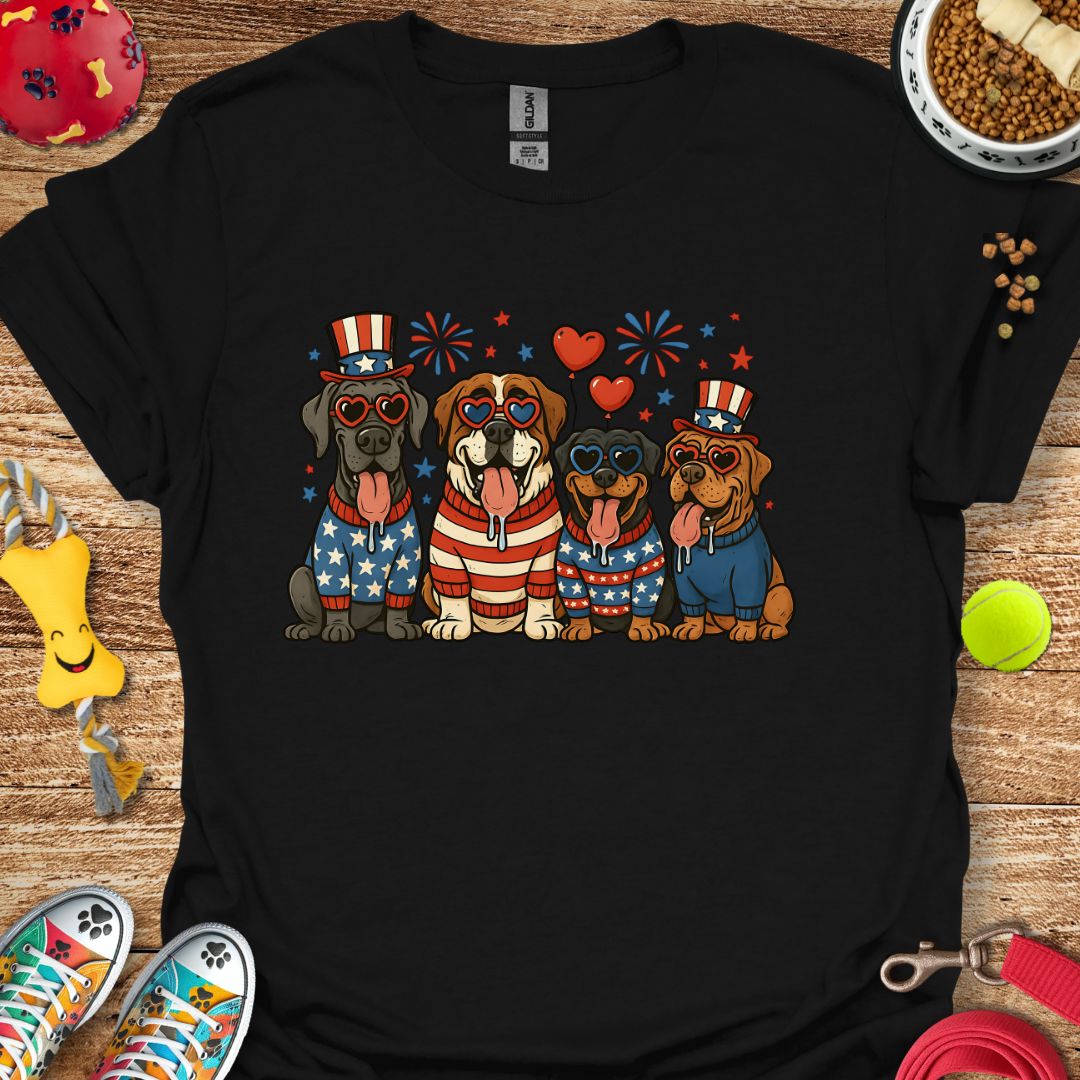 Patriotic Dogs T-Shirt