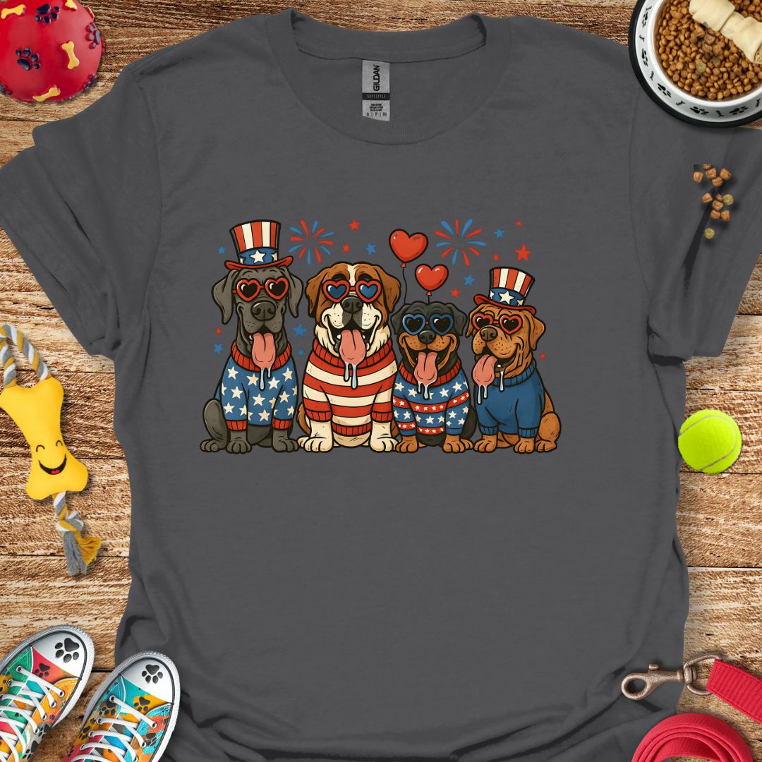 Patriotic Dogs T-Shirt