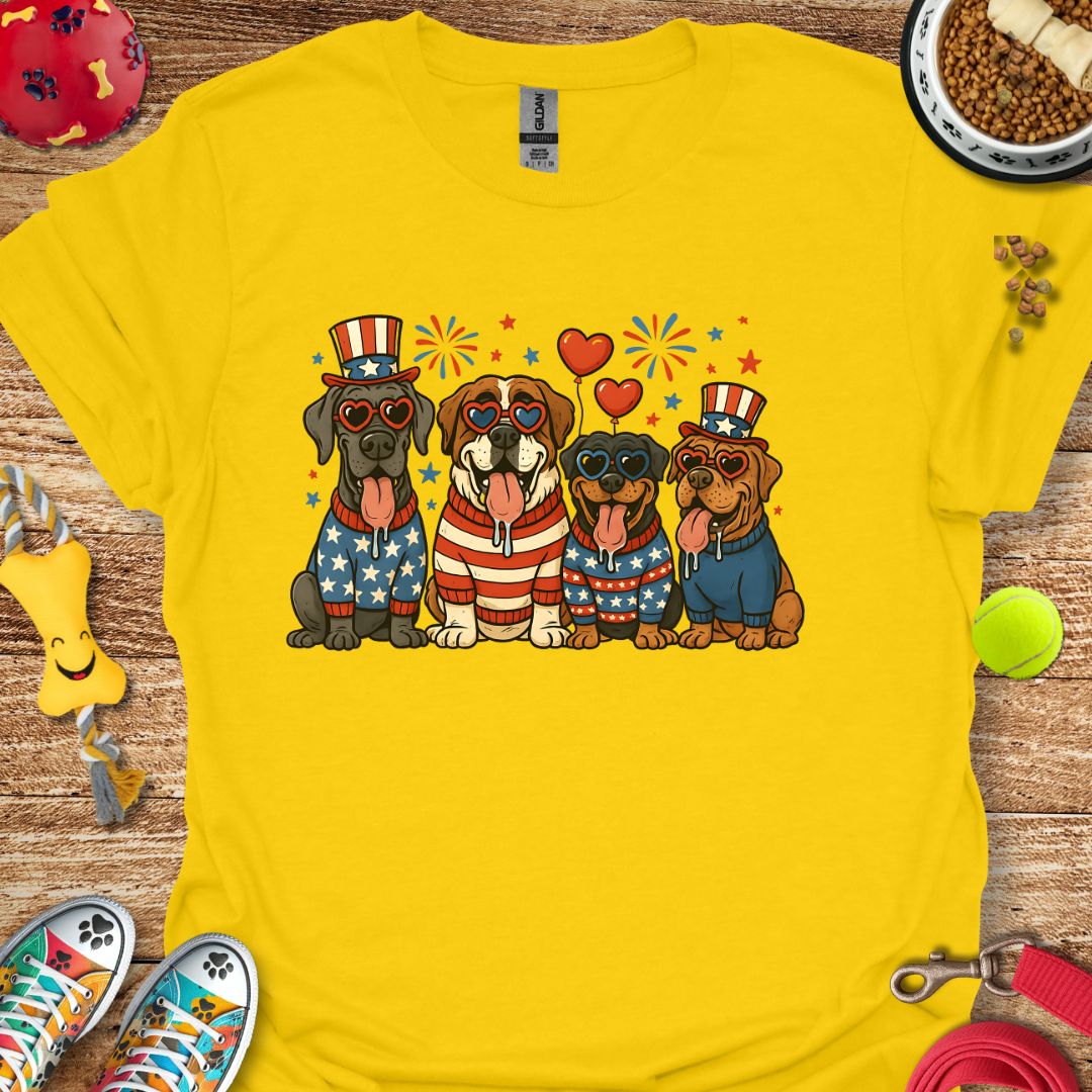 Patriotic Dogs T-Shirt