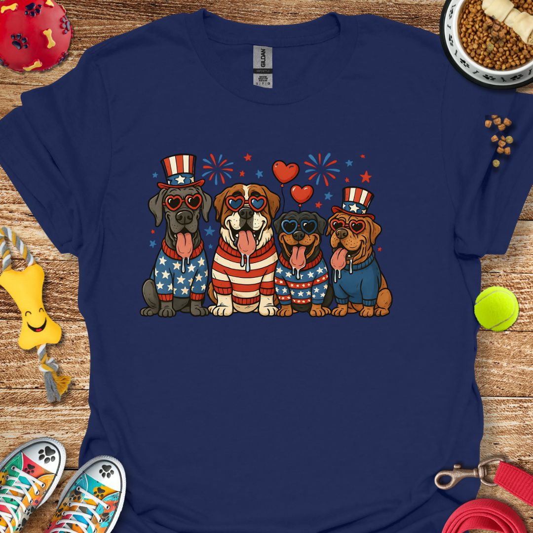 Patriotic Dogs T-Shirt