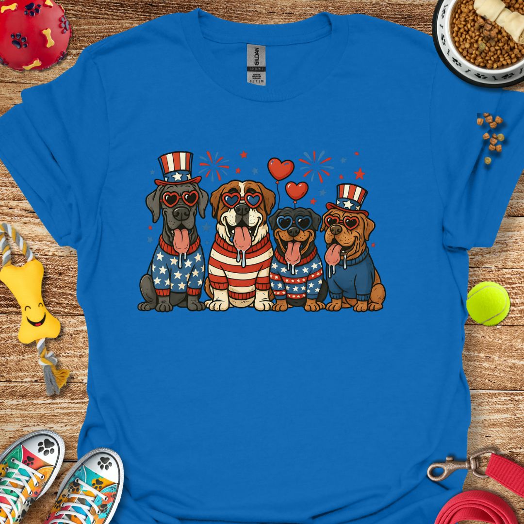 Patriotic Dogs T-Shirt